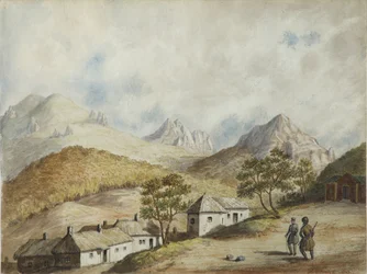 Ansicht von Zheleznovodsk, 1842