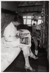 Ansicht einer Passagierkabine an Bord des Zeppelins LZ 127 Graf Zeppelin, 1933