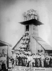 Ansicht einer spanischen Festung, 19. Jahrhundert, 1920er