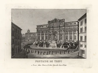 Blick auf den Trevi-Brunnen, Rom