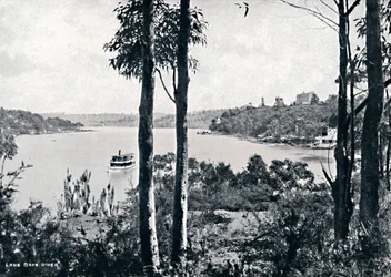 Blick auf den Lane Cove River, um 1900