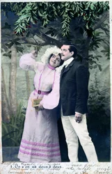 Französische Vintage-Postkarte, ca. 1900