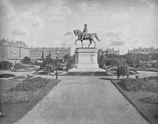 Washington-Statue, Öffentlicher Garten, Boston, ca. 1897