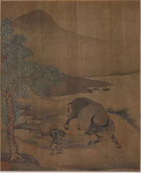 Wasserbüffel und Hirtenjunge, möglicherweise Ming-Dynastie, 1368-1644