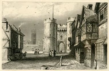 Westtor, Canterbury, Kent, ca. 1845