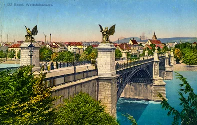 Wettsteinbrücke, Basel, Schweiz, ca. 1936