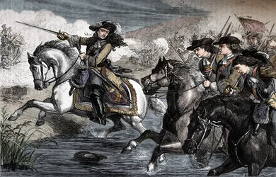Wilhelm III. an der Boyne, 1690, um 1880