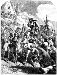 Wilhelm III. zieht in Exeter ein