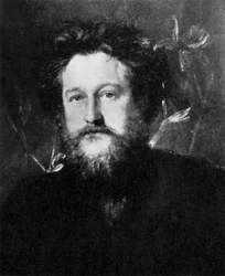 William Morris, englischer Künstler, Schriftsteller, Sozialist und Aktivist, spätes 19. Jahrhundert, um 1920