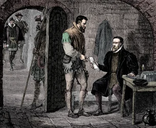 William Tyndale, englischer Übersetzer, 1536, späte 19. Jahrhundert