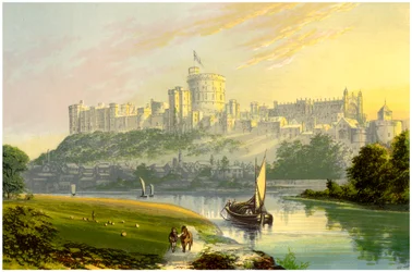 Schloss Windsor, Berkshire, die königliche Residenz, um 1880