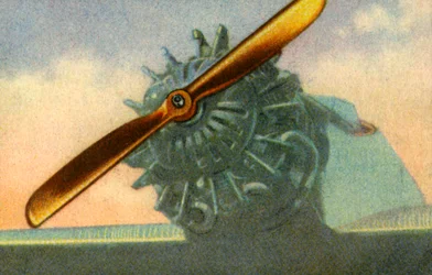 Holzflugzeugpropeller hergestellt von der Firma Schwarz Propeller-Werk, 1932