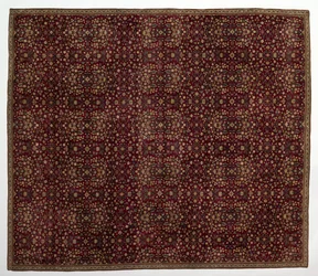 Wollteppich mit Millefleurs-Dekoration, frühes 17. Jahrhundert