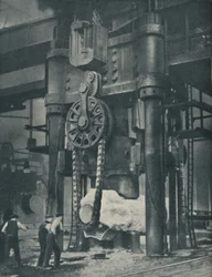 Arbeiter im Metall, auf dem unsere Zivilisation beruht, um 1935