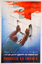 Arbeiten in Deutschland schützt Frankreich, 1944