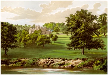 Wyaston Leys, Herefordshire, Heimat der Familie Bannerman, um 1880