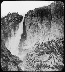Yosemite Falls, Yosemite-Nationalpark, Kalifornien, USA, späte 19. oder frühe 20. Jahrhundert