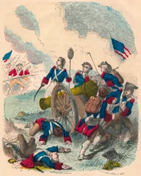 Junger Callender kämpft mit seiner Waffe