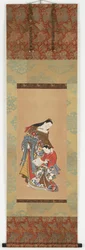Yujo und ihre Schülerin Kamuro, Edo-Periode, 18.-19. Jahrhundert