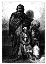 Zanzibar Arabische Familie, um 1890