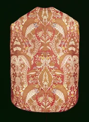 Kasel, spitzenmuster Seide, Französisch, ca. 1720