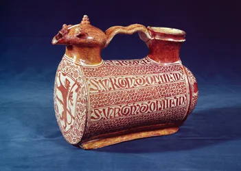 Krug mit Lüsterdekoration, frühes 16. Jahrhundert, verwendet zum Gießen von Wasser über die Hände während und zwischen den Gängen