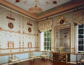 Osterley Park, Der Etruskische Raum, gebaut von Robert Adam (1728-92) begonnen 1761, Middlesex, UK