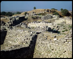 Der Hügel von Hissarlik, Standort der antiken Stadt Troja, 3000-1100 v. Chr.