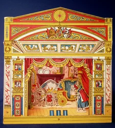 Spielzeugtheater, spätes 19. Jahrhundert