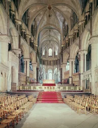 Ansicht des Chors, Kathedrale von Canterbury, gebaut 1098-1130