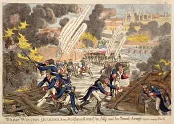 Warme Winterquartiere oder Moskau gut gelüftet für Napoleon und seine Große Armee von Williams, aus einer Serie mit dem Titel der Russische Feldzug Mai 1813