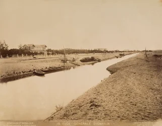 Ein Souvenir von Odoardo Beccaris Reisen: ein Kanal in Ismailia