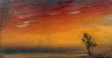 Nachglühen verursacht durch den Ausbruch des Krakatoa, 9. November 1883