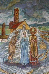 Verkündigungsbasilika: Irisches Mosaik, Nazareth, Israel