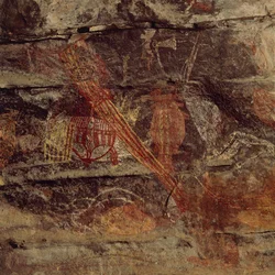 Australien, Northern Territory, Arnhem Land, Kakadu-Nationalpark, Ubirr Rock, Felsmalereien der Aborigines