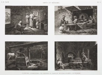 Bäckerei & Konditorei Bäcker und Süßwarenhersteller, Ägypten, ca. 1798