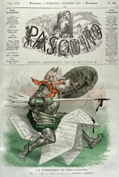 Karikatur Cavallotti