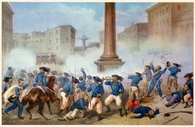 Kampf um die Straßen von Perugia