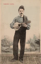 Katalanischer Gitarrist, um 1910 (Postkarte)