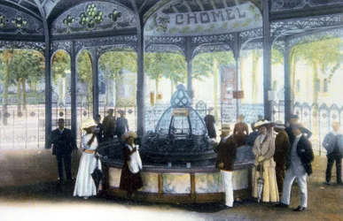 Chomel-Quelle in Vichy, ca. 1910 (Postkarte)