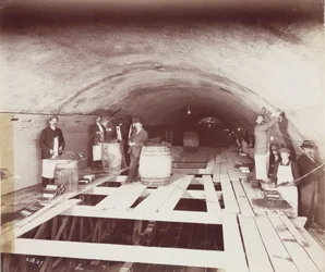 Bau, Tunnel Bau des Rotherhithe-Tunnels, London
