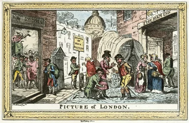 Cruikshank - Bild von London