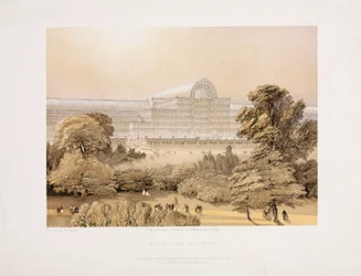 Der Kristallpalast von der Rosengarten, ca. 1855