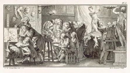 Zeichenklasse, Illustration aus 