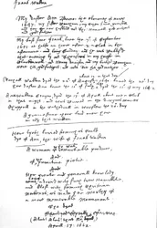 Einträge von Izaak Walton in seinem Exemplar des Book of Common Prayer, nach 1662