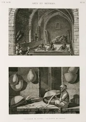 Herstellung, Andere Mattenmacher und Korbflechter, Ägypten, ca. 1798