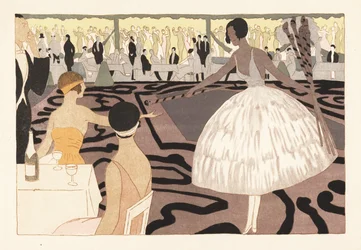 Moderne Tanzparty im Garten von Paul Poiret