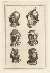 Flämische Helme aus der Waffenkammer in Breda