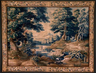 Flämischer Wandteppich. Genannt Verdure. Atelier von Oudenaarde.