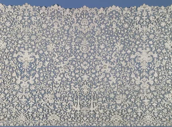 Volant aus Guipure-Spitze, Französisch, ca. 1700